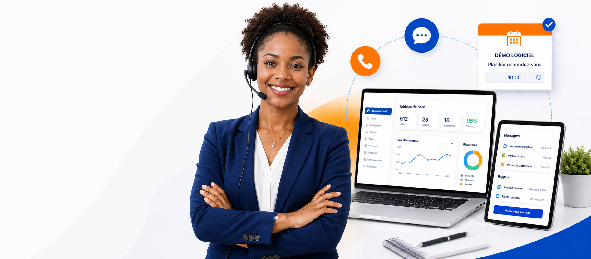 Contact Logesco - démo logiciel de gestion scolaire
